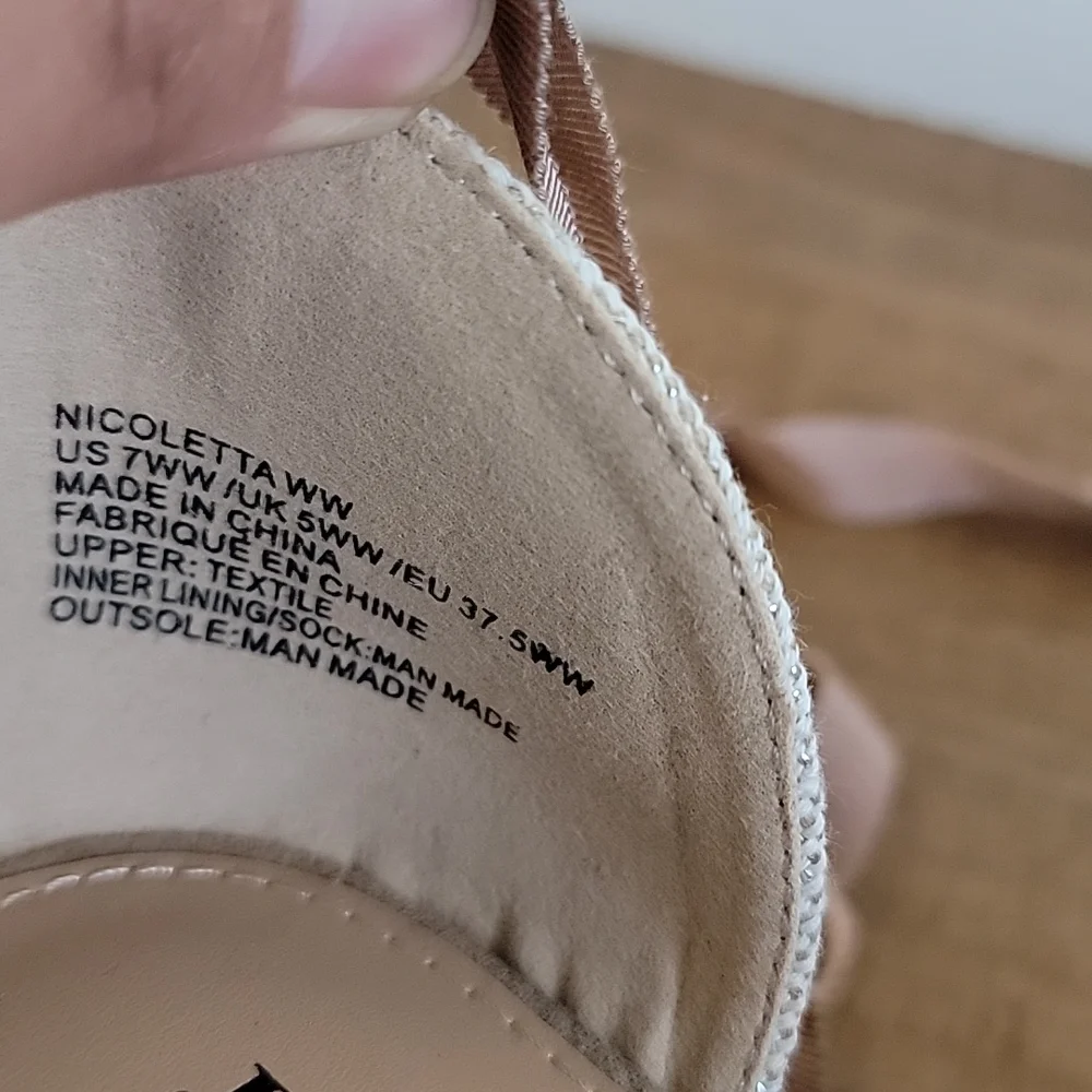 JustFab Nicoletta Espadrille Wedge - Wide Width 7 - Picture 6 of 8